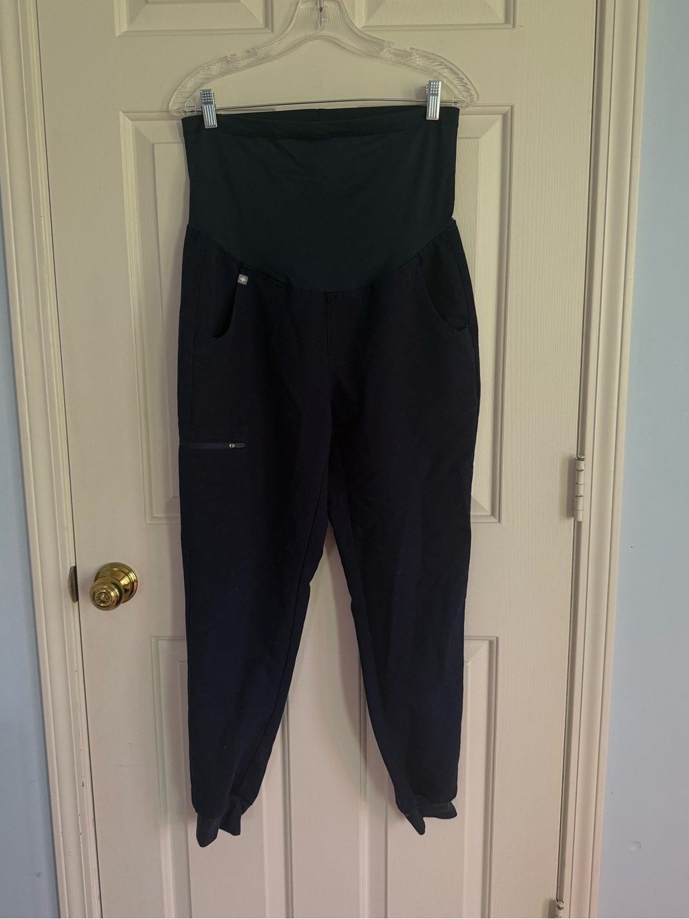Figs navy maternity pants